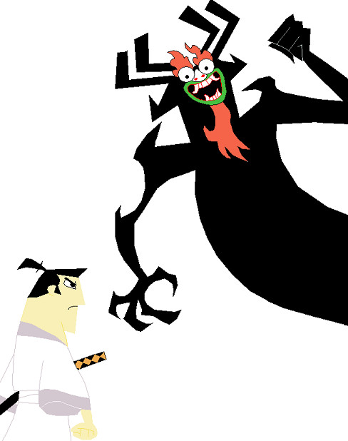 Samurai Jack and Aku