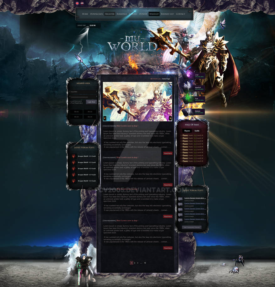 MuOnline Interface by FCV2005 on DeviantArt