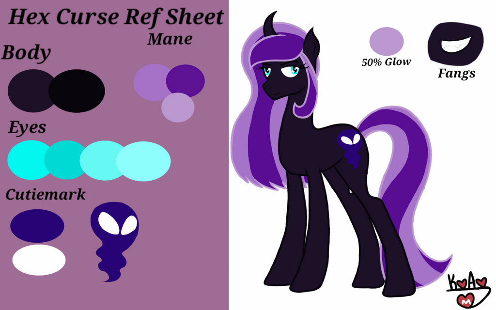 Hex Curse Ref Sheet by KayleeA on DeviantArt
