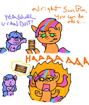 sunny tries opening a can of beans (mlp)