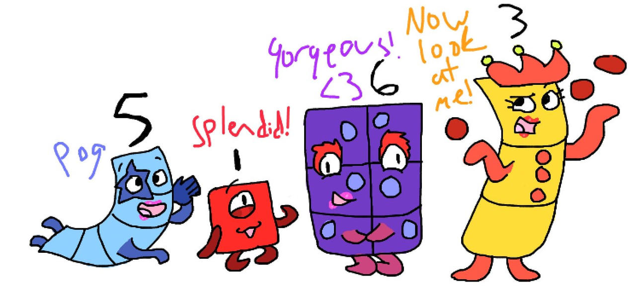 Numberblock girls by limooosin on DeviantArt