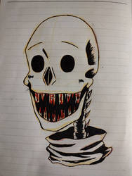 The GREAT PAPYRUS!!!! Horrortale version