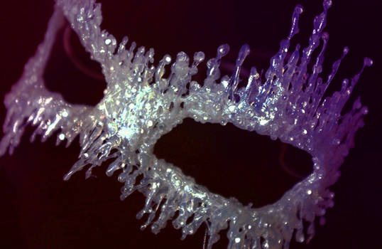 Ice Queen Masquerade Mask by KlairedeLys