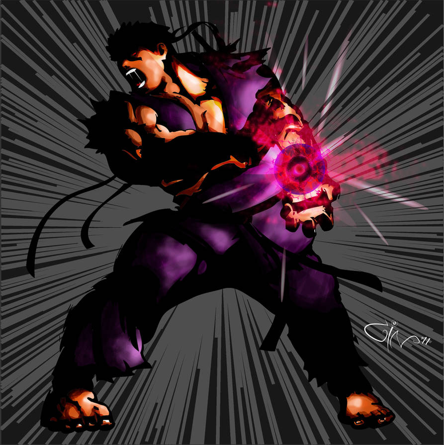Sad Ryu Evil Ryu Hadouken by g696 on DeviantArt
