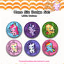 Mane Six Button Set