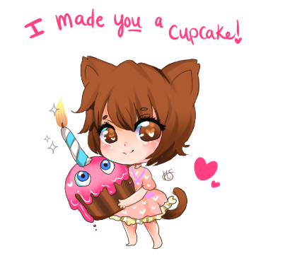 FNAF Valentine ! I made you a cupcake!