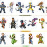 X-men sprites lineup