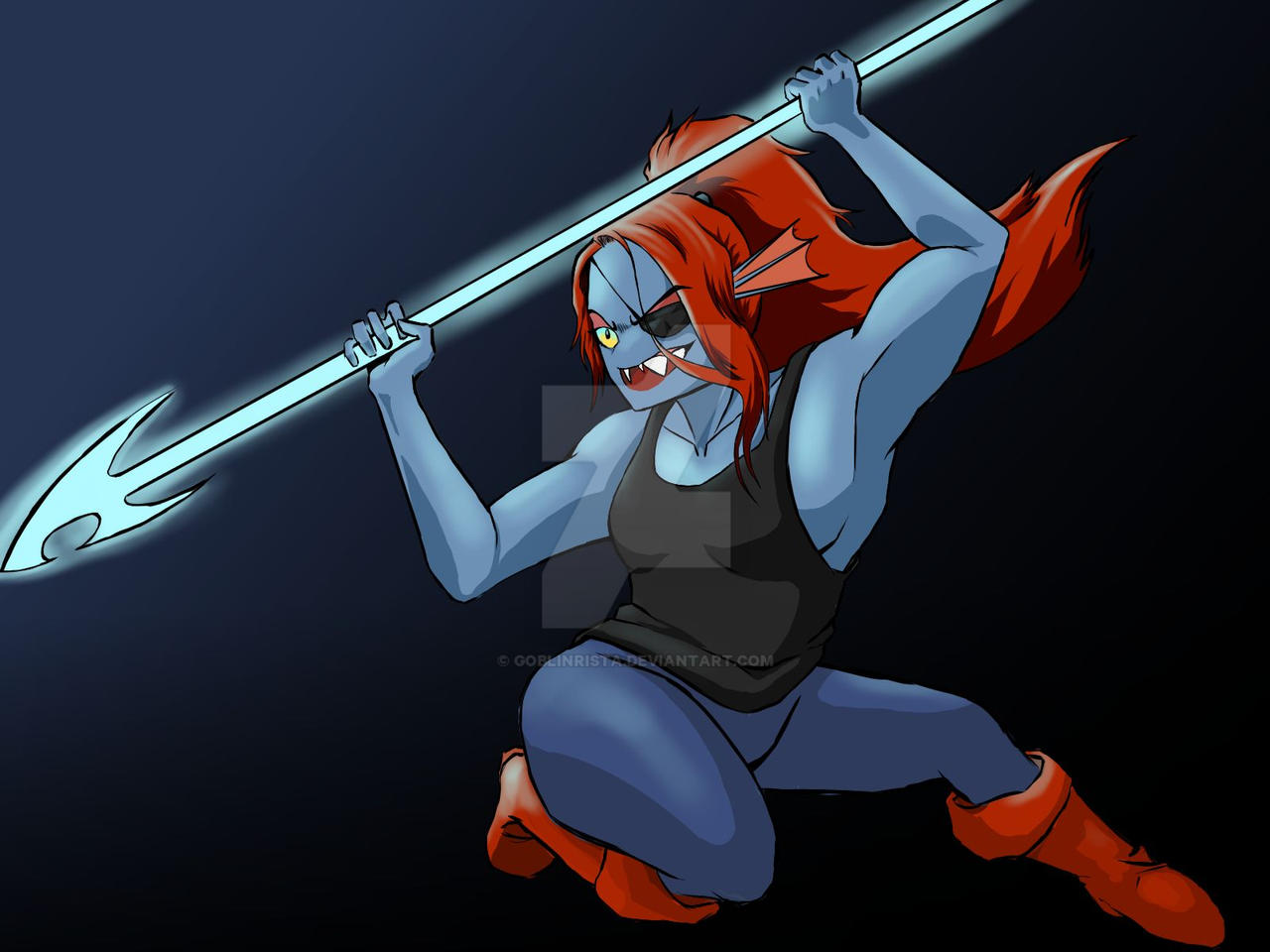 Undyne Bodybuilder Undyne by GoblinRista on DeviantArt