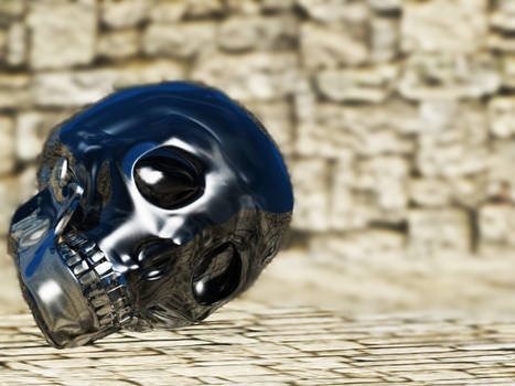 Blender 3d Skull Glass SSS