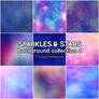 Sparkles and Stars background collection 4