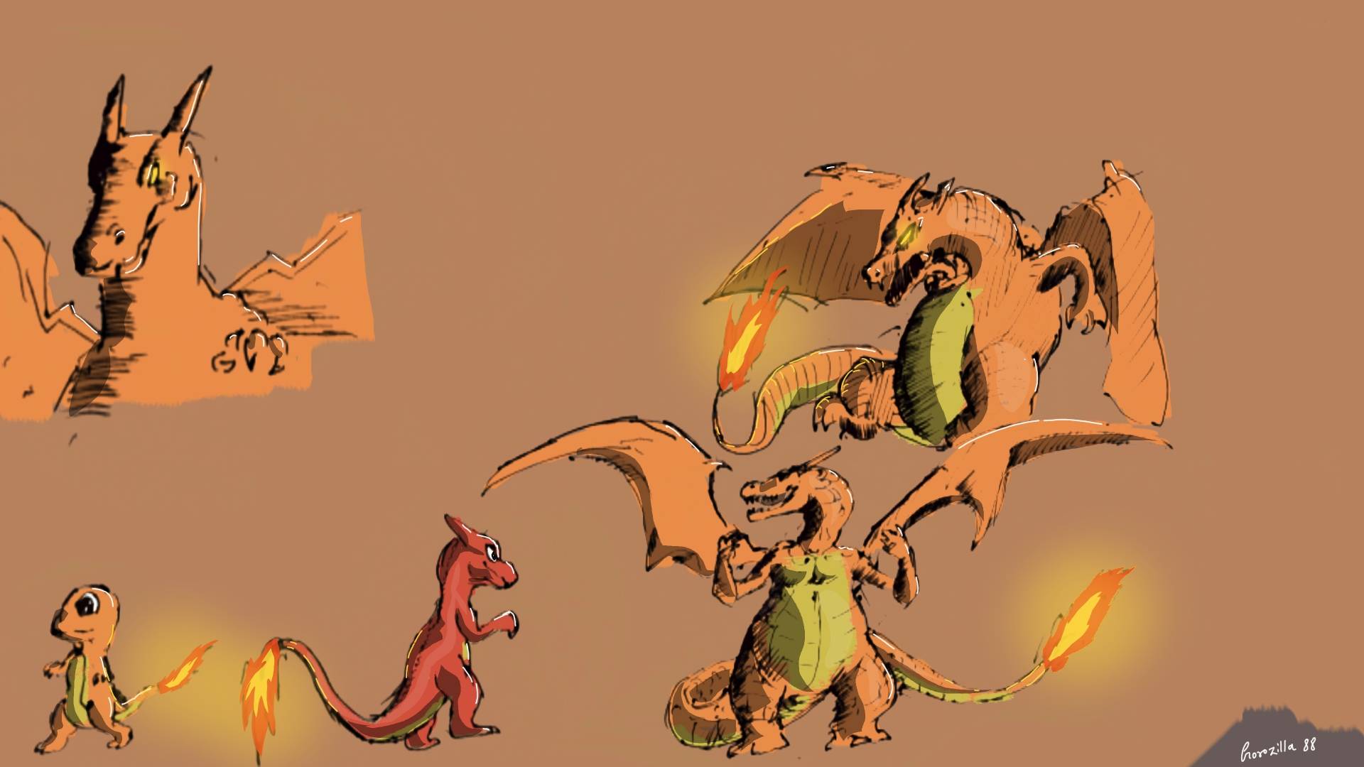 Charizard Base Deviantart Charizard by Gorozilla88 on DeviantArt