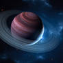 Gas Giant With Planetary Ring