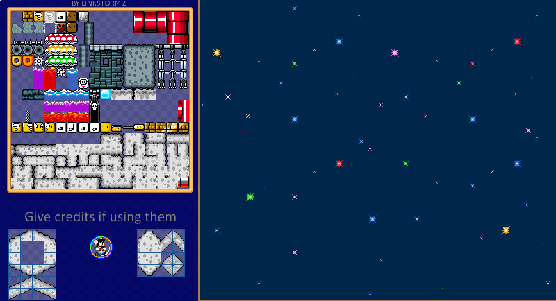 Space Tileset SMW Space Tileset by LinkstormZ on DeviantArt