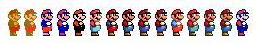 Super Mario Maker SMAS SMB1 Mario Palettes