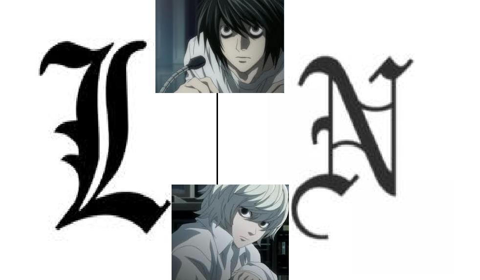 N Form Death Note Death Note- L and N by AnimeLoverWoman on DeviantArt