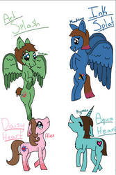 My friends and I as ponies :) 