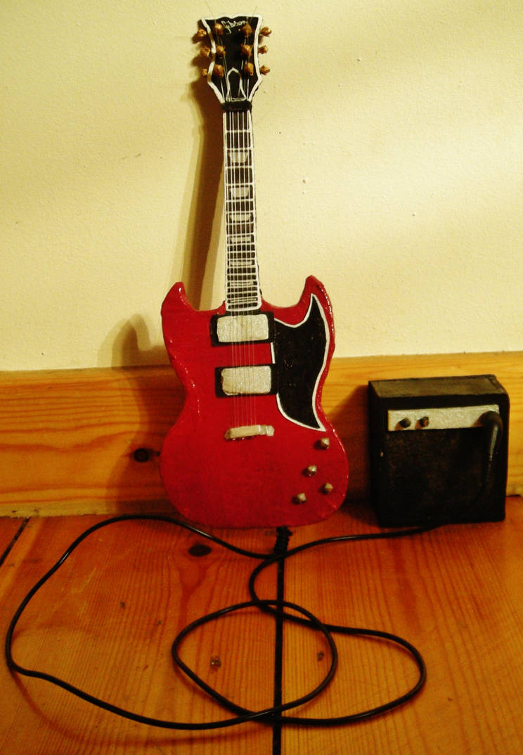 Sculpture Guitar Electric (AC/DC) by Me by LORMarie44 on DeviantArt