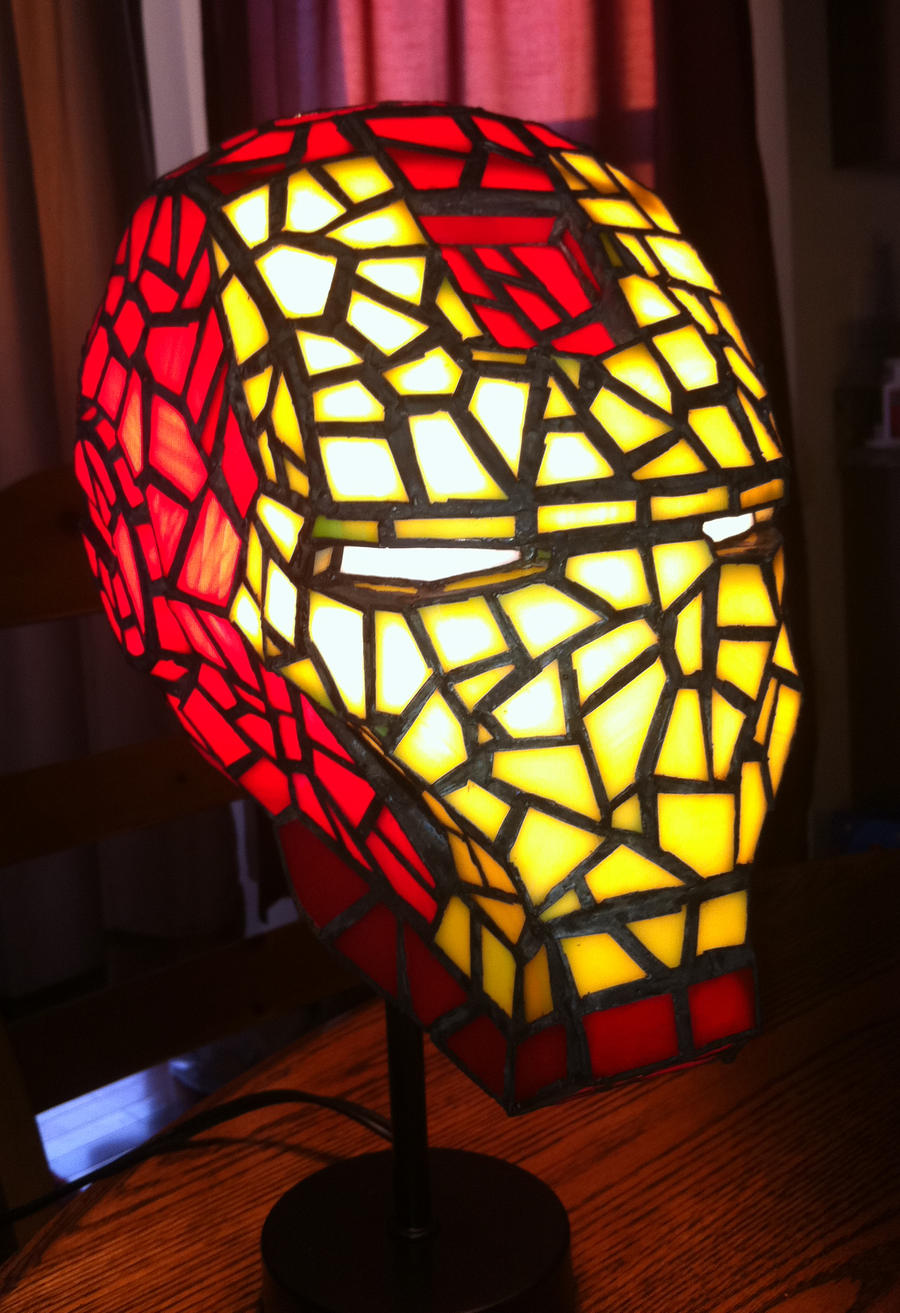 Iron Man Stained Glass Helmet
