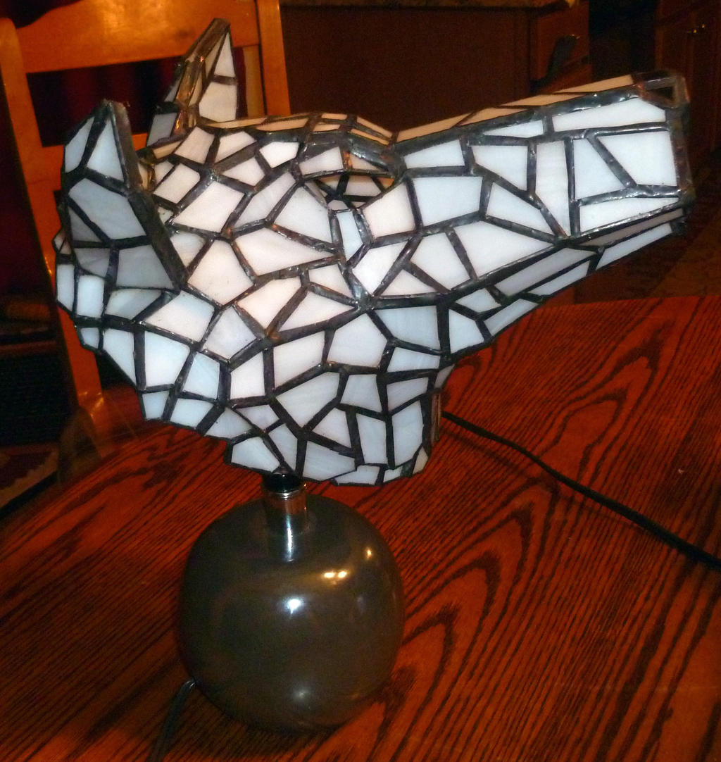 Princess Mononoke Hime Wolf Stained Glass Lamp 3