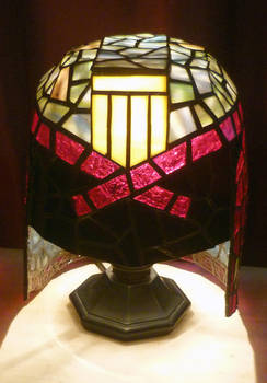 Judge Dredd Stained Glass Desk Lamp