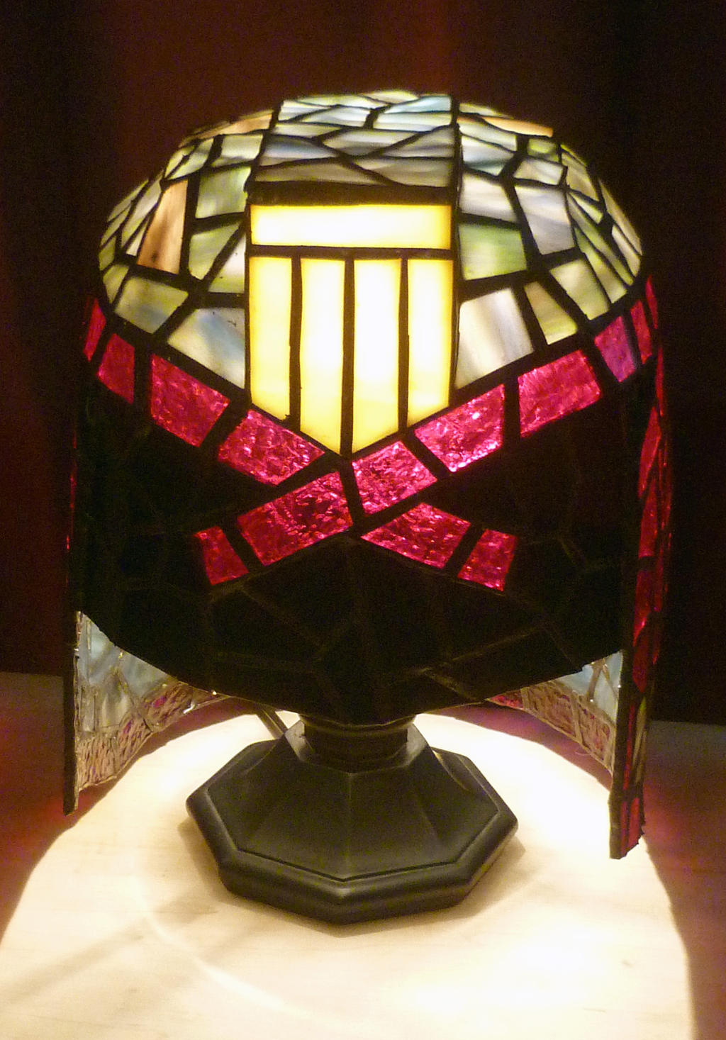 Judge Dredd Stained Glass Desk Lamp