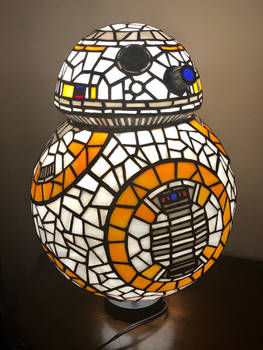 BB8 Stained Glass Lamp