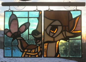 Bambi Stained Glass Window Hanging