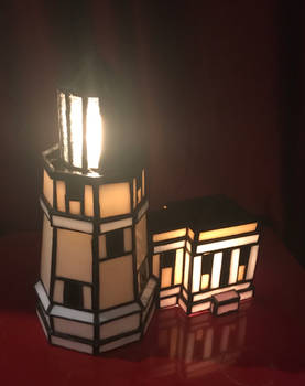 Split Rock Stained Glass Lighthouse