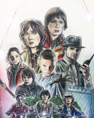 Stranger Things Rift Drawing Stranger Things drawing by simplyartistix on DeviantArt