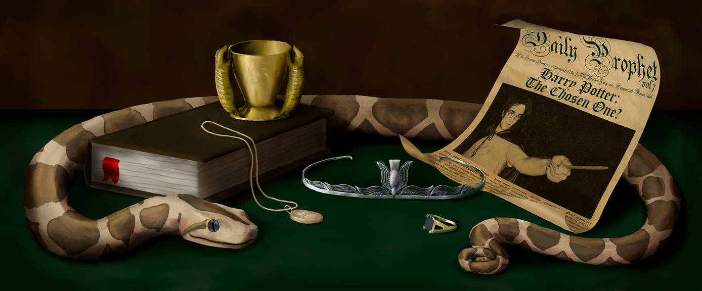 Harry Potter Deathly Hallows and Horcruxes by OutlawHeart1313 on DeviantArt