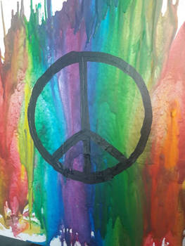 wax art - peace