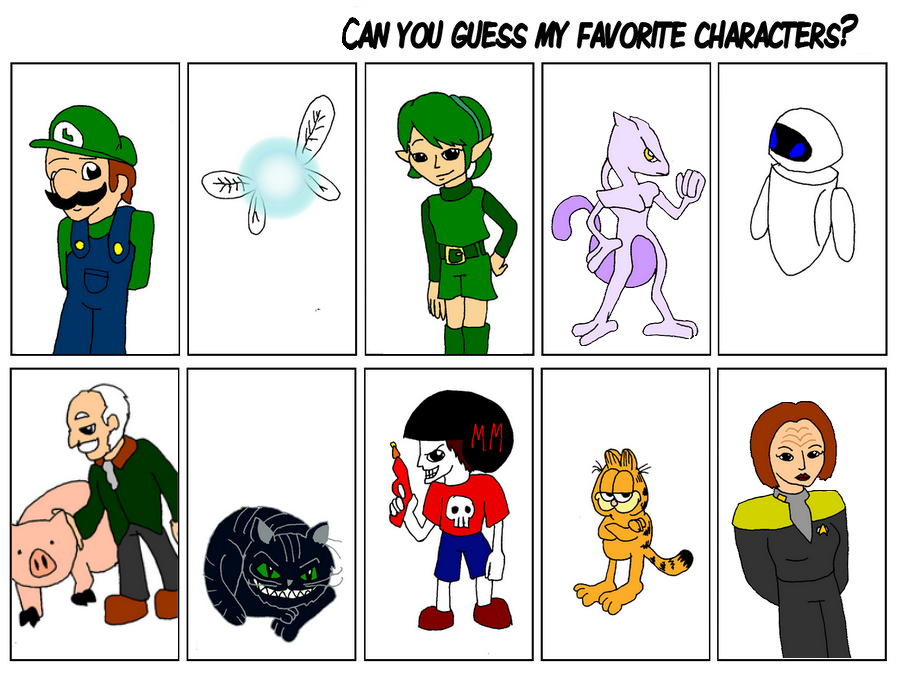 Can you guess the characters that I like?