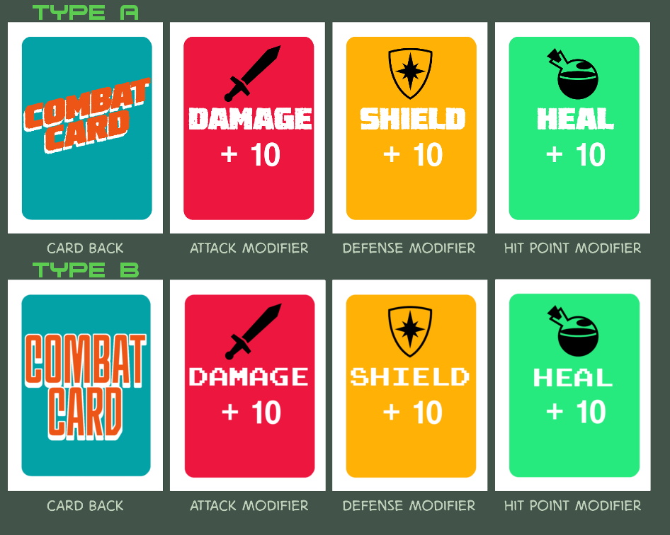 Combat Card Samples