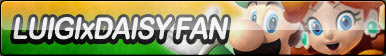 Luigi X Daisy Fan Button by ButtonsMaker
