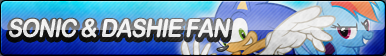 Sonic and Dashie Fan Button