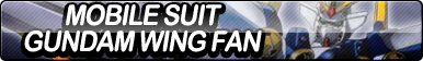 Mobile Suit Gundam Wing Fan Button