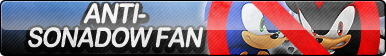 Anti-Sonadow Fan Button (Yaoi)