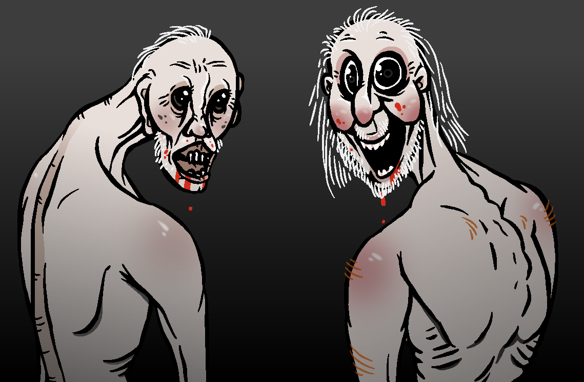 Doodles of SCP-939 (and others) that I made. My interpretation of