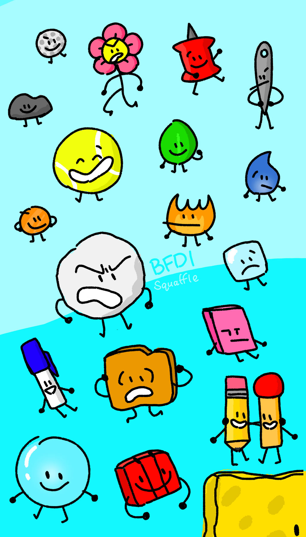 Bfdi Running Deviantart BFDI by MissGalaxy2004 on DeviantArt