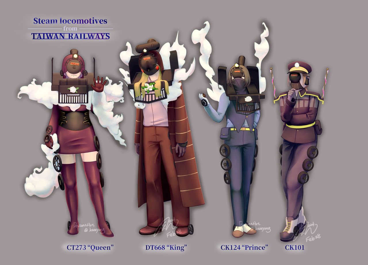 Humanized Train Combo 3 by KazeYang on DeviantArt