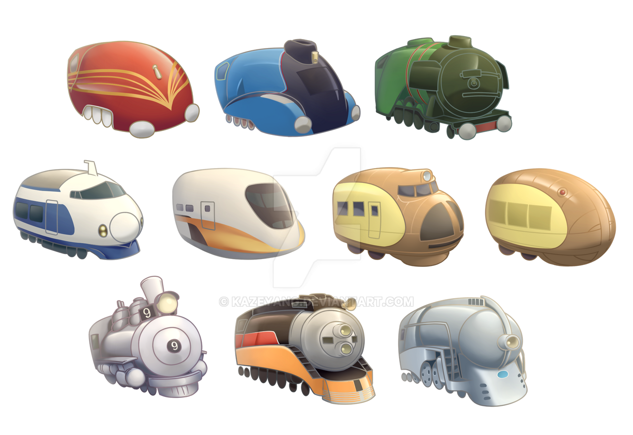 Bean Trains by KazeYang on DeviantArt