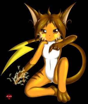 Pokemorph: Raichu Girl X3