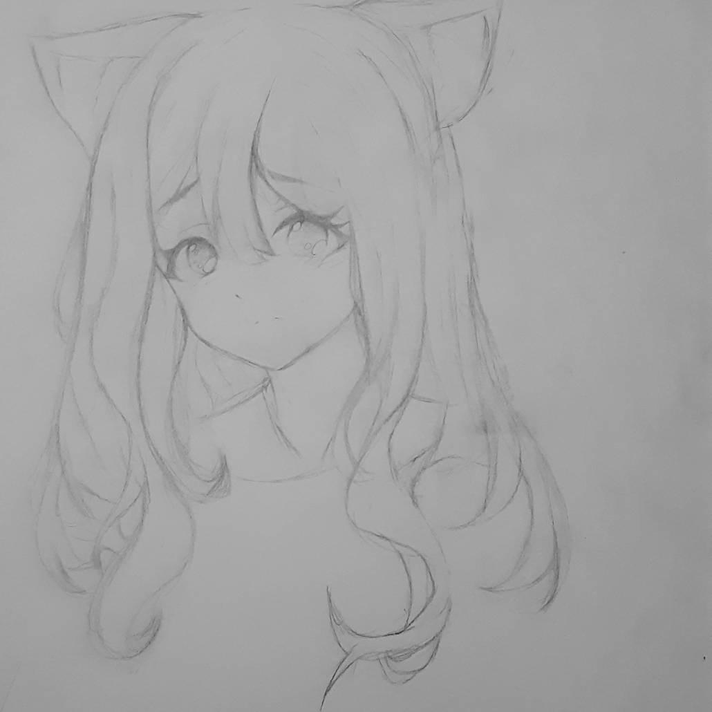 Drawing Cute Anime Neko Girl by DrawingTimeWithMe on DeviantArt