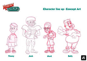 MISSION W.C. Line Up Characters by JPGArt MISSION W.C. Line Up Characters by JPGArt