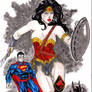 Wonder Woman ,Superman e Batman