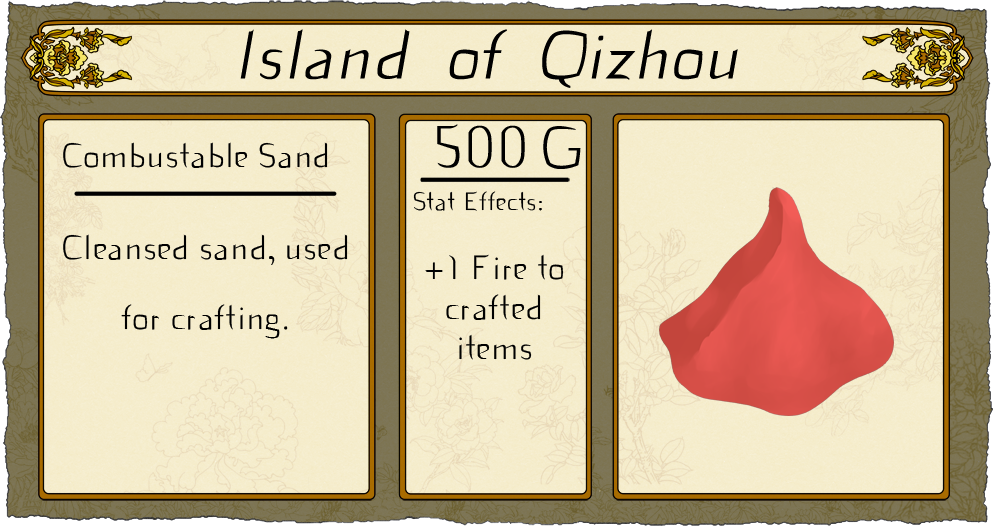 Combustable Sand