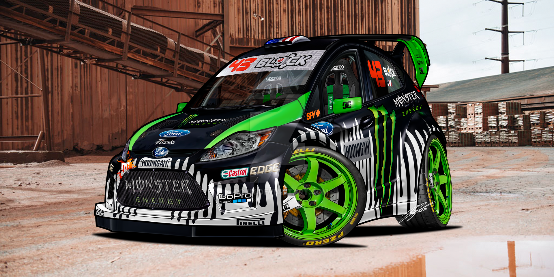 Ken block ford fiesta rc shop