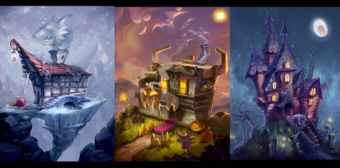 Spoopy houses