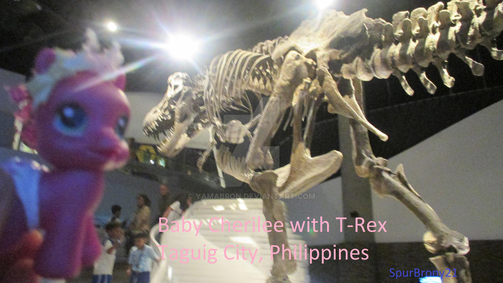 Baby Cherilee with T-Rex