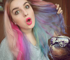 Rainbow hair